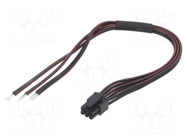 Cable; cables,female; PIN: 6; 0.2m; 4A; Insulation: PVC; TLYp ESPE KABX-6PFS-L200
