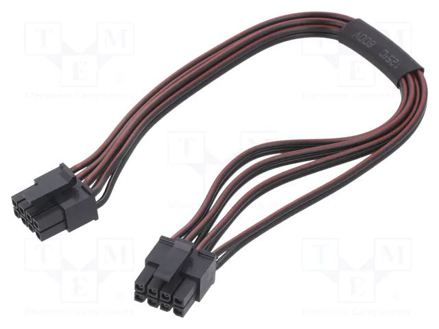 Cable; female-female; PIN: 8; 0.4m; 4A; Insulation: PVC; TLYp ESPE KABX-8PFF-L400