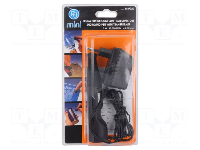 Miniature drill; 6W; 12÷18VDC; Len: 1.8m; 17000rpm; Ø: 2.35mm PG MINI PG-M9220