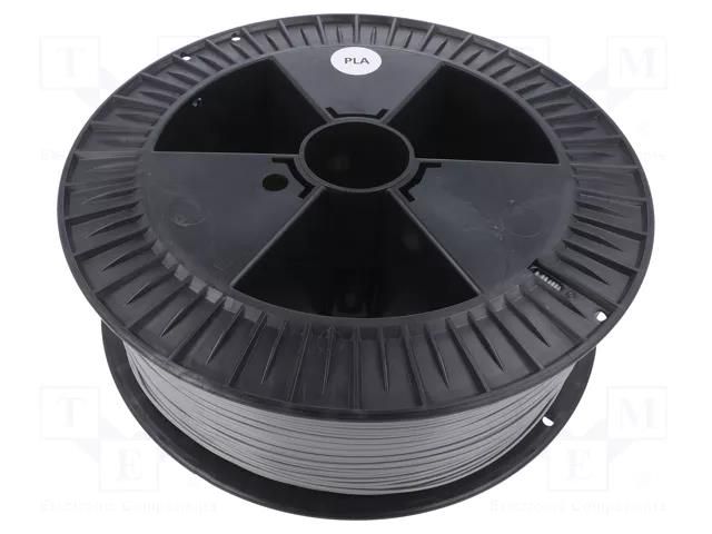 Filament: PLA; Ø: 1.75mm; grey; 200÷235°C; 2kg DEVIL DESIGN DEV-PLA-1.75-GY-2
