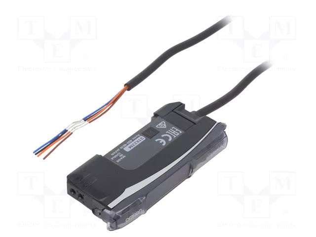 Sensor: optical fiber amplifier; PNP; Connection: lead 2m; 100mA OMRON E3NX-FA41AN-2M