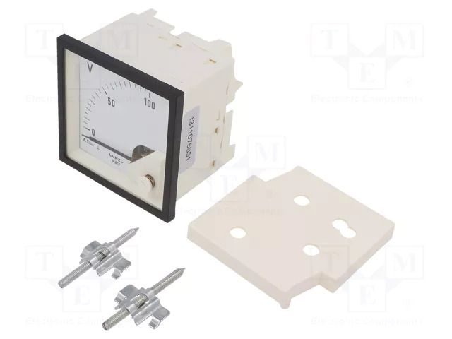 Voltmeter; on panel; VDC: 0÷100V; Class: 1.5; Umax: 600V; 72x72mm LUMEL MA17N-A61100000000