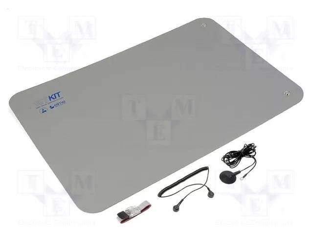 Mat: table set; ESD; L: 0.9m; W: 0.6m; Thk: 2mm; grey; 440°C ELME AS-B60X90GR