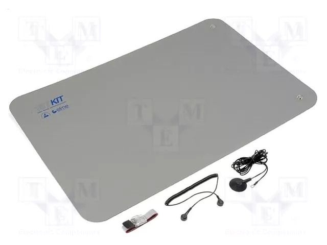 Mat: table set; ESD; L: 0.9m; W: 0.6m; Thk: 2mm; grey; 440°C ELME AS-B60X90GR
