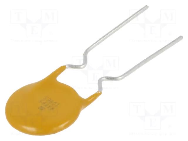 Fuse: PTC polymer; 650mA; 60VDC; 9.7x3.1x15.2mm; THT; PFRA; 4.4mm SCHURTER PFRA.065