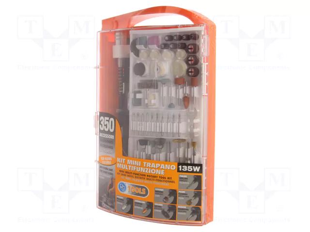 Miniature drill; 135W; 230VAC; 10000÷32000rpm; 350pcs. PG TOOLS PG-138W