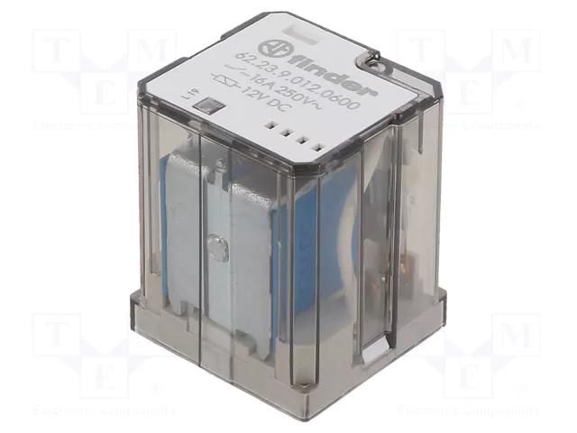 Relay: electromagnetic; 3PST-NO; Ucoil: 12VDC; Icontacts max: 30A FINDER 62.23.9.012.0600