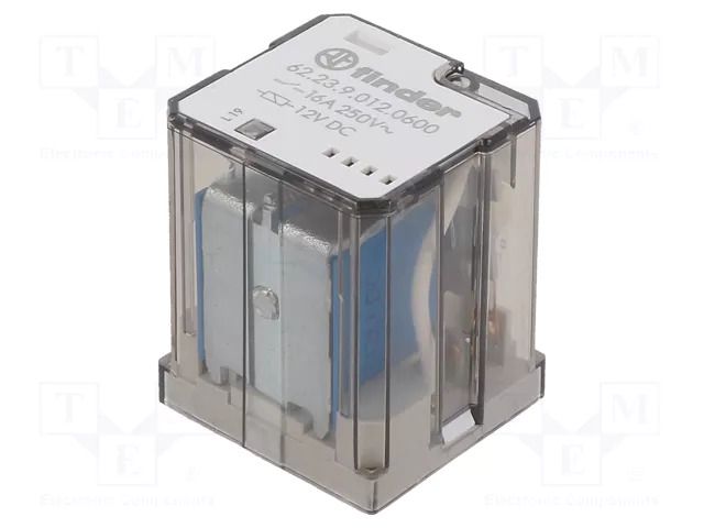 Relay: electromagnetic; 3PST-NO; Ucoil: 12VDC; Icontacts max: 30A FINDER 62.23.9.012.0600