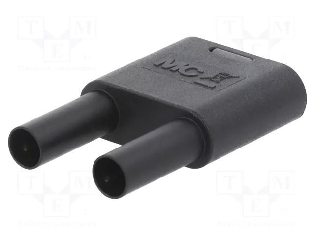 Connector: 4mm banana; banana 4mm socket x2,banana 4mm plug x2 STÄUBLI SKS2-4N-19-21