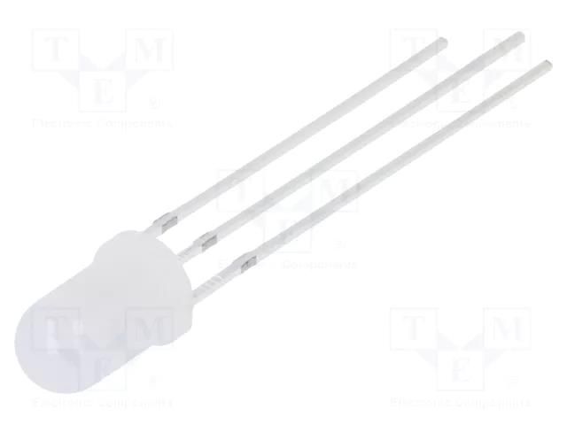LED; red/blue; 5mm; 30°; Front: convex; 3÷15VDC; No.of term: 3; round OPTOSUPPLY OSRBMC5A52A-VV
