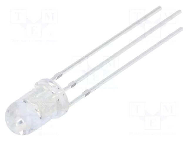 LED; red/green; 5mm; 30°; Front: convex; 3÷15VDC; No.of term: 3 OPTOSUPPLY OSRPMC5A31A-VV
