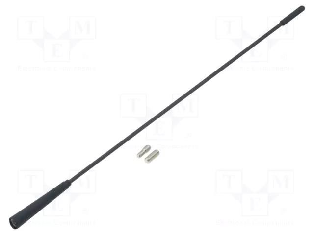 Antenna mast; 0.375m; M5,M6; inside; Alfa Romeo,Ford,Lancia PER.PIC. A00102