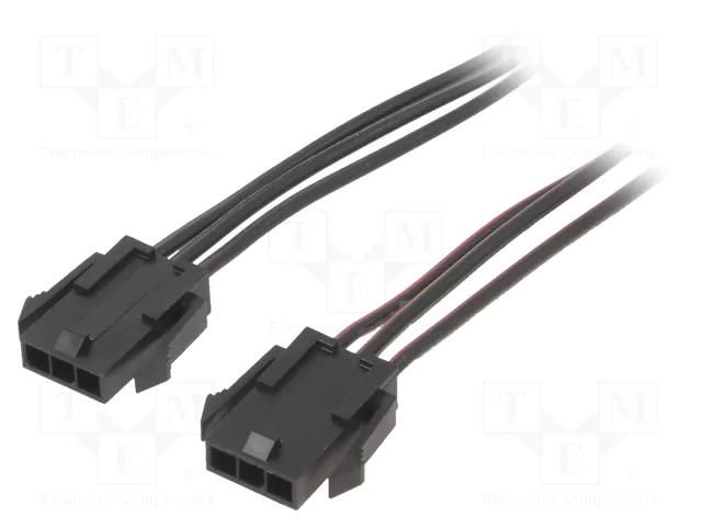 Cable; male-male; PIN: 3; 0.6m; 4A; Insulation: PVC; TLYp; 0.35mm2 ESPE KABX-3PMM-L600