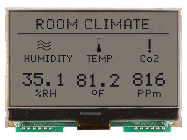 Display: LCD; graphical; 128x64; COG,FSTN Positive; RGB; LED; 1x7 NEWHAVEN DISPLAY INTERNATIONAL NHD-C12864A1Z-FRGB