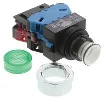 SWITCH, INDUSTRIAL PUSHBUTTON, 22MM ALW29911D-G-24V