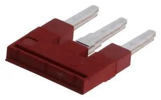 PLUG-IN BRIDGE, 3POS, 4MM2, RED NSYTRAL43