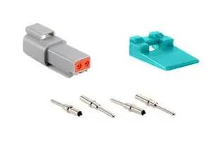 KIT, RCPT CONN/WEDGELOCK/CONTACT, 2POS AT04-2P-KIT01