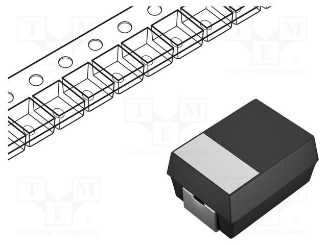 Capacitor: tantalum; 47uF; 6.3VDC; SMD; A; 1206; ±10%; -55÷125°C VISHAY 293D476X96R3A2TE3