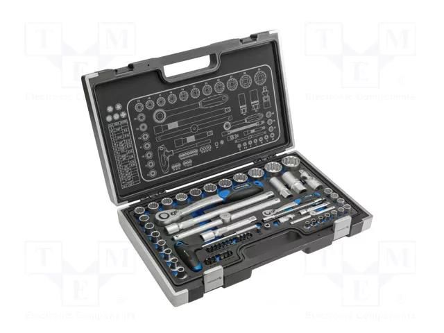 Wrench-set; 12-angles,socket spanner; Mounting: 1/2",1/4" HÖGERT TECHNIK HT1R470