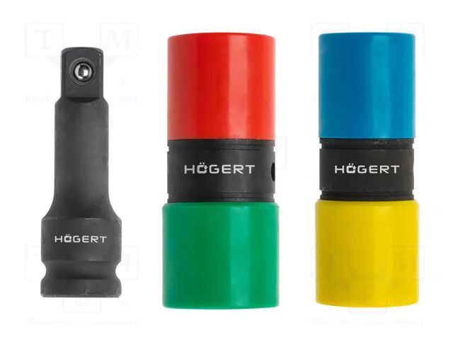 Wrench-set; socket spanner,impact; 1/2"; 3pcs. HÖGERT TECHNIK HT4R006