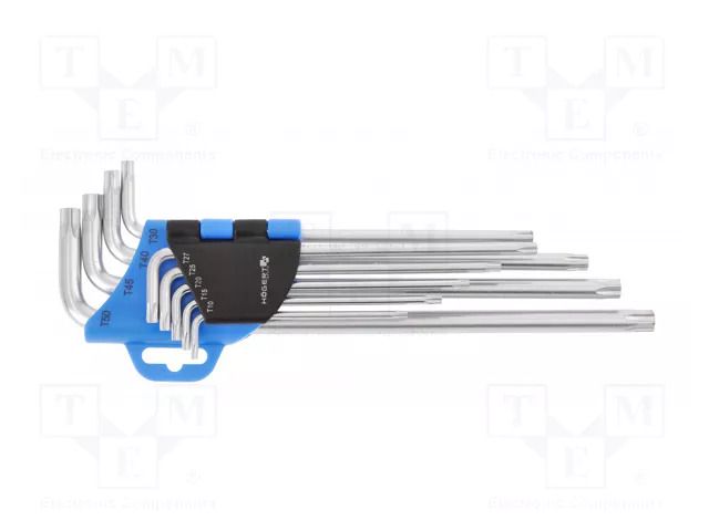 Wrench: Torx®-set; with protection; Chrom-vanadium steel; long HÖGERT TECHNIK HT1W810