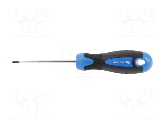 Screwdriver; Phillips; PH0; 75mm HÖGERT TECHNIK HT1S020