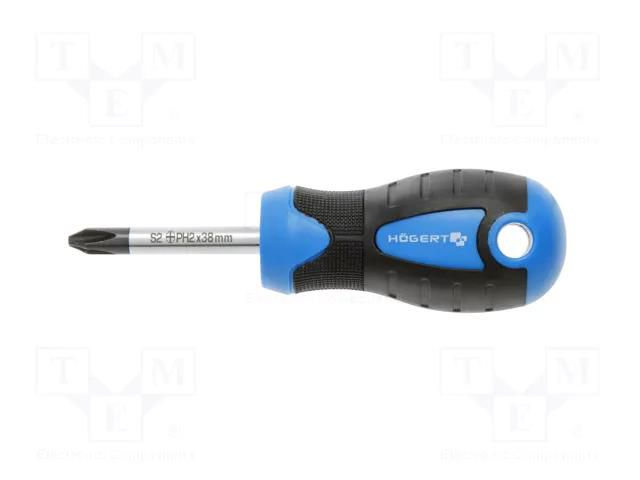 Screwdriver; Phillips; PH2; 38mm HÖGERT TECHNIK HT1S028