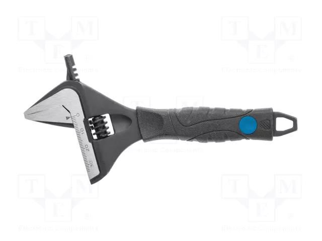 Wrench; adjustable; Jaw capacity: 35mm; Overall len: 165mm HÖGERT TECHNIK HT1P561
