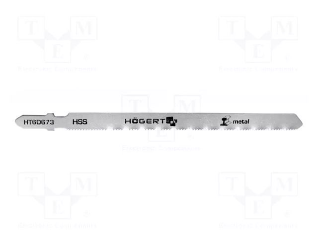 Hacksaw blade-set; metal,jigsaw; 132mm; 21teeth/inch; 5pcs. HÖGERT TECHNIK HT6D673