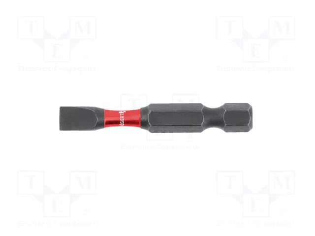 Screwdriver bit; slot; SL 6; Kind: impact; Overall len: 50mm; 2pcs. HÖGERT TECHNIK HT1S162