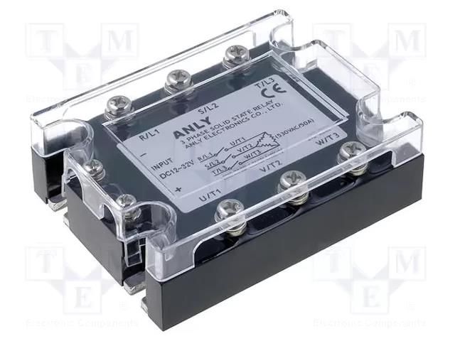 Relay: solid state; 40A; Uswitch: 48÷480VAC; 3-phase; ASR ANLY ELECTRONICS ASR-3PI40AA-H