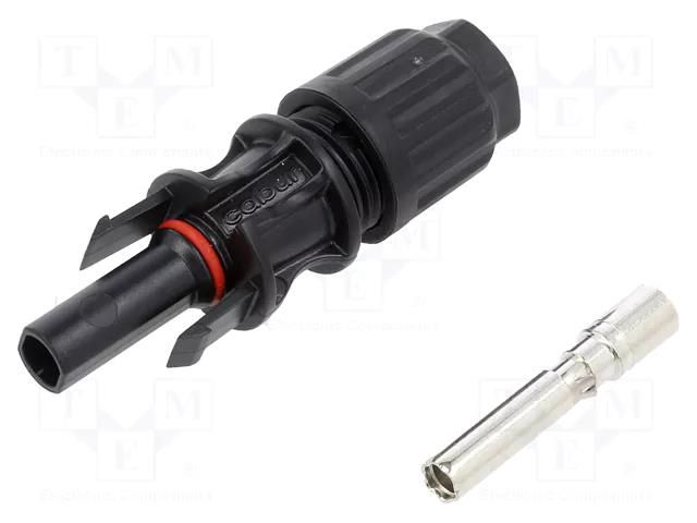 Connector: solar; plug; female; IP67; for cable; crimped; 60A; 10mm2 CABUR IS24243N