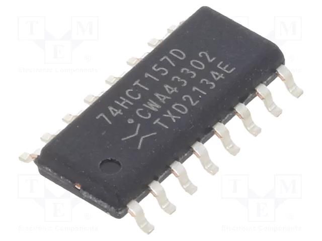 IC: digital; multiplexer; Ch: 4; IN: 2; TTL; SMD; SO16; 4.5÷5.5VDC; HCT NEXPERIA 74HCT157D.653
