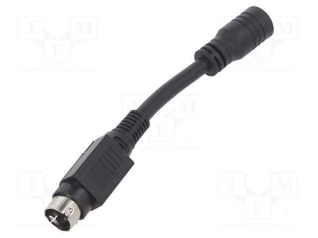 Adapter; Plug: straight; Input: 5,5/2,1; Out: KYCON KPPX-3P MEAN WELL DC-PLUG-P1J-R6B