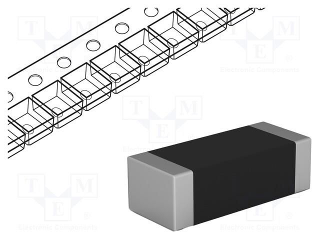 Varistor: multilayer; SMD; 0805; 23.3VAC; 33VDC; 35A; 45V; 120pF EATON ELECTRONICS MLVC08V033C120