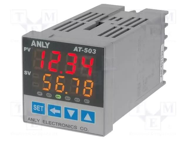 Module: regulator; temperature; SPST-NO; OUT 2: 4÷20mA; on panel ANLY ELECTRONICS AT503-4141000