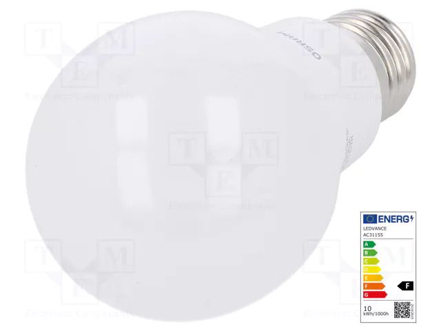 LED lamp; neutral white; E27; 230VAC; 1055lm; P: 11.5W; 4000K ams OSRAM 4052899973404