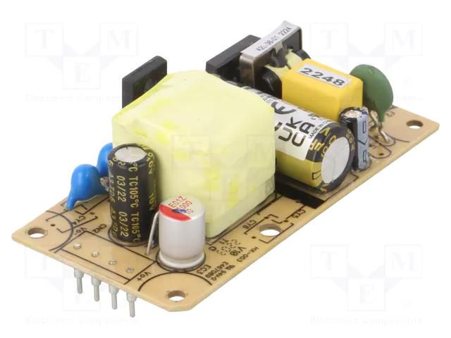 Converter: AC/DC; 36W; Uin: 90÷264VAC,120÷370VDC; Uout: 5VDC; 85% CINCON CFM36SB050