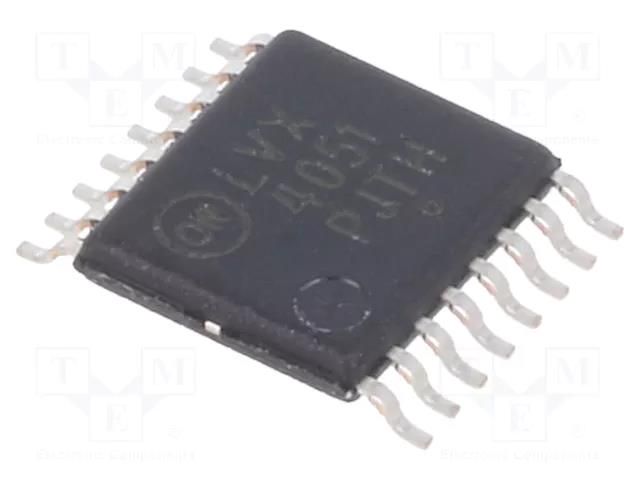 IC: digital; 8bit,analog,demultiplexer,multiplexer; Ch: 1; CMOS ONSEMI MC74LVX4051DTG