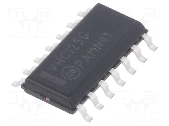 IC: digital; 3-state,bus buffer; Ch: 4; IN: 2; CMOS; SMD; SOIC14; VHC ONSEMI MC74VHC125DG
