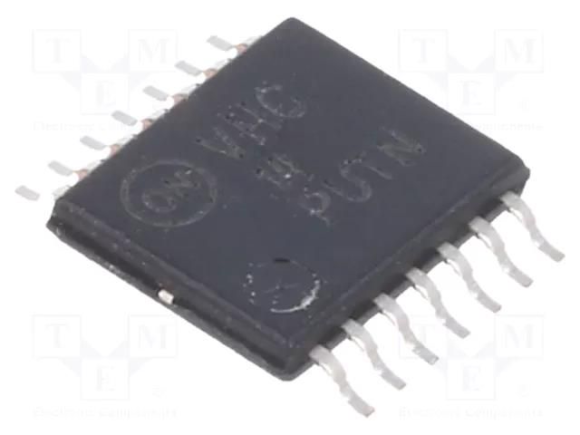 IC: digital; hex,inverter,Schmitt trigger; NOT; Ch: 6; IN: 1; CMOS ONSEMI MC74VHC14DTG