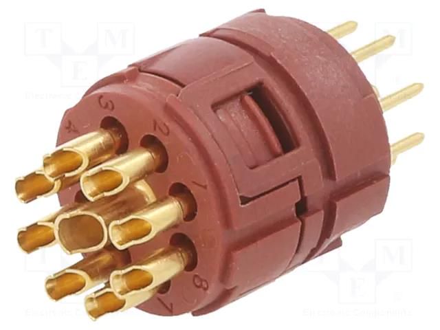 Connector: M23; contact insert; PIN: 9(8+1); soldering; 7A,20A LAPP 73002744