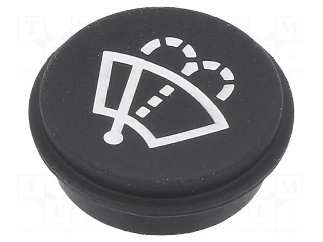Button; round; Ø21mm; black; 09 EAO 09-0S12.0087