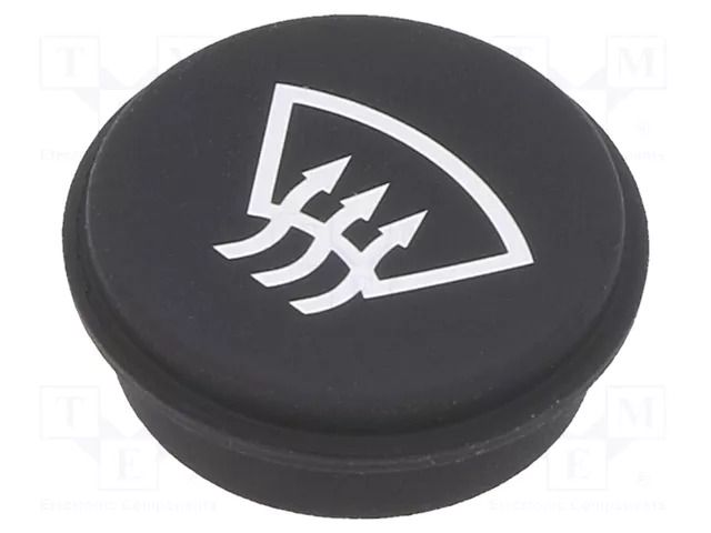 Button; round; Ø21mm; black; 09 EAO 09-0S12.0635A