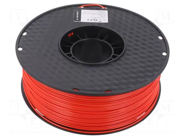 Filament: ABS; 1.75mm; red; 225÷245°C; 1kg GEMBIRD 3DP-ABS1.75-01-R