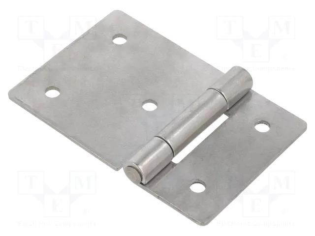 Hinge; Width: 90mm; stainless steel; H: 60mm ELESA+GANTER GN136NI90-60-B