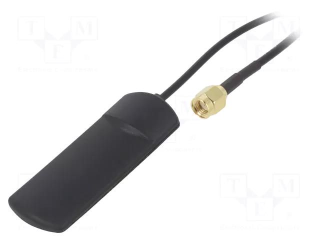 Antenna; Bluetooth,ISM,WiFi,ZigBee; 0.3dBi,2dBi,3.3dBi; glued 2J Antennas 5502P300LL100RPSMA