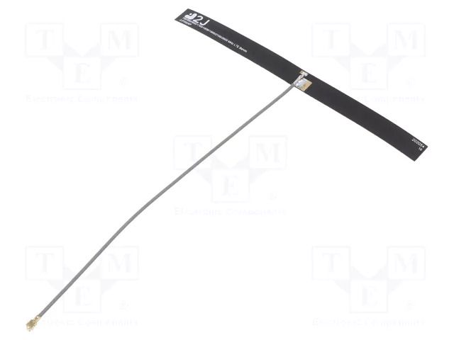 Antenna; 2G,3G,4G,GSM,LTE; 0.2dBi,2.2dBi,4.5dBi; glued; MC137 2J Antennas F0924P015MC137UFL