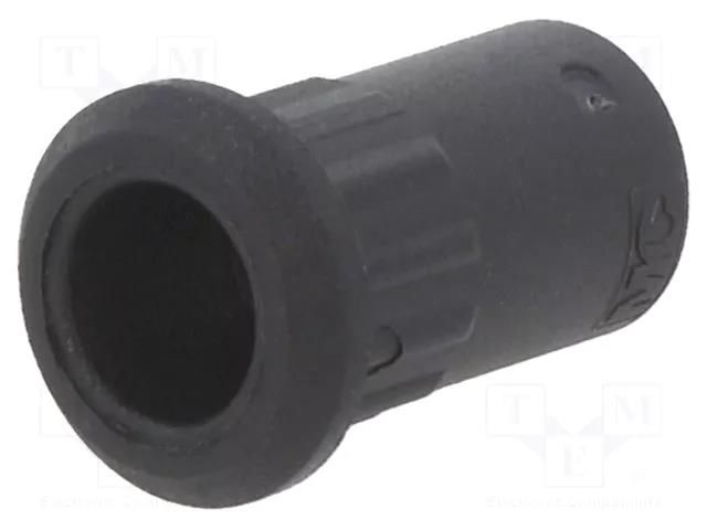 Case; 25A; 20.5mm; black; for banana sockets STÄUBLI I-EB4-I-21