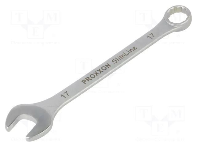 Wrench; combination spanner; 17mm; Overall len: 210mm; SlimLine PROXXON PR23917